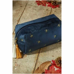 Fat Face Blue Embroidered Bee Cosmetic Bag -FatFaceshop unnamed file 1013