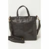 Fat Face FatFace Leather Black The Paris Tote Bag