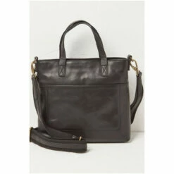Fat Face FatFace Leather Black The Paris Tote Bag -FatFaceshop unnamed file 1081