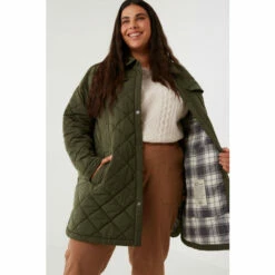 Fat Face FatFace Green Quinn Shacket -FatFaceshop unnamed file 1084