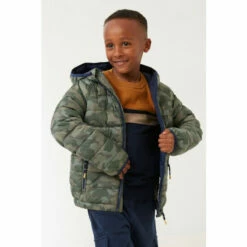 Fat Face FatFace Green Harry Camo Printed Jacket