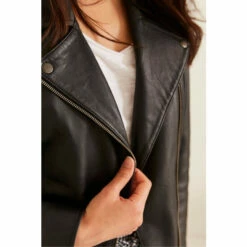 Fat Face FatFace Black Bethany Biker Jacket -FatFaceshop unnamed file 1204