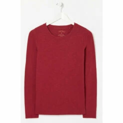 Fat Face FatFace Red Katie Organic Cotton Top -FatFaceshop unnamed file 121