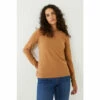 Fat Face FatFace Katie Organic Brown Cotton Top -FatFaceshop unnamed file 123