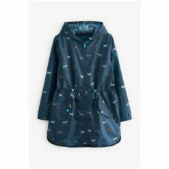 Fat Face FatFace Womens Printed Waterproof Packable Jacket Navy Dog -FatFaceshop unnamed file 1233