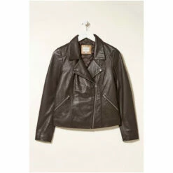 Fat Face FatFace Brown Bethany Biker Jacket 6 Fat Face FatFace Brown Bethany Biker Jacket -FatFaceshop unnamed file 1238
