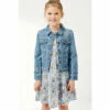 Fat Face FatFace Blue Embroidered Denim Jacket