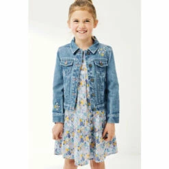 Fat Face FatFace Blue Embroidered Denim Jacket