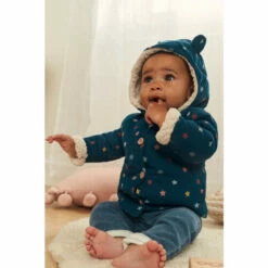 Fat Face FatFace Baby Crew Borg Lined Cord Jacket Tan Brown