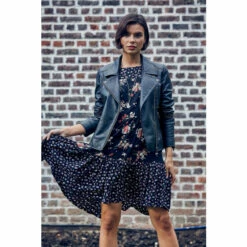 Fat Face FatFace Black Bethany Biker Jacket