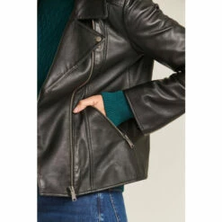 Fat Face FatFace Black Bethany Biker Jacket -FatFaceshop unnamed file 1435