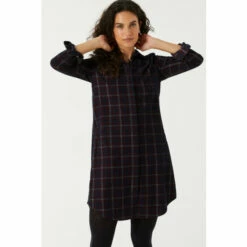 Fat Face FatFace Purple Chester Check Shirt Dress 3 Fat Face FatFace Purple Chester Check Shirt Dress -FatFaceshop unnamed file 1466