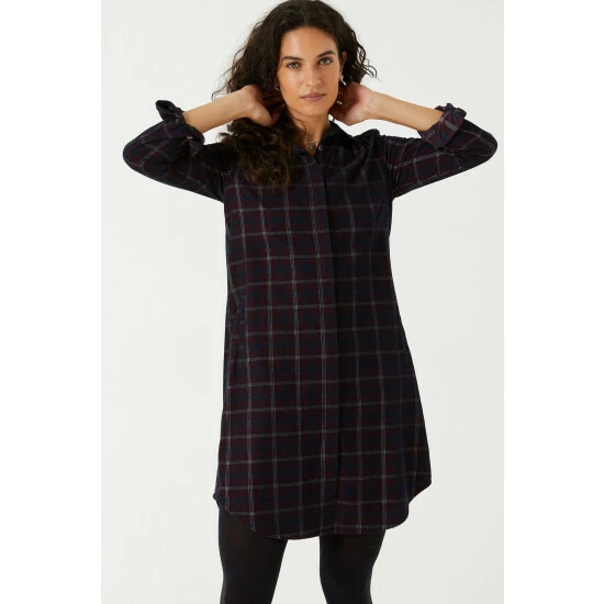unnamed-file-1466.jpg Fat Face FatFace Purple Chester Check Shirt Dress -FatFaceshop unnamed file 1466