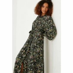 Fat Face FatFace Swinley Forest Black Midi Dress -FatFaceshop unnamed file 1472