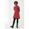 Fat Face FatFace Red Simone Floral Jersey Dress -FatFaceshop unnamed file 1478