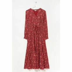 Fat Face FatFace Red Joyce Floral Maxi Dress -FatFaceshop unnamed file 1486