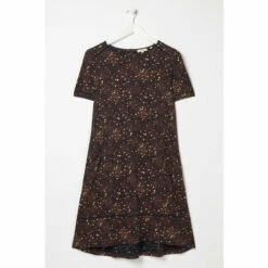 Fat Face FatFace Blue Simone Dot Jersey Dress -FatFaceshop unnamed file 1491