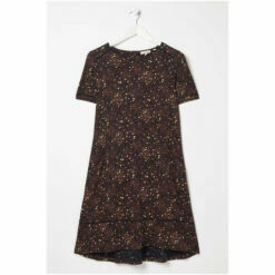 Fat Face FatFace Blue Simone Dot Jersey Dress -FatFaceshop unnamed file 1492