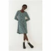 Fat Face FatFace Green Nina Prairie Jersey Dress -FatFaceshop unnamed file 1493