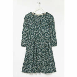 Fat Face FatFace Green Nina Prairie Jersey Dress -FatFaceshop unnamed file 1496