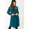 Fat Face FatFace Green Corby Embroidered Dress