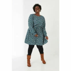 Fat Face FatFace Green Hove Vintage Prairie Dress -FatFaceshop unnamed file 1546