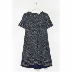 Fat Face FatFace Blue Simone Jersey Wave Dot Dress -FatFaceshop unnamed file 1584