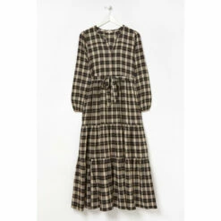 Fat Face FatFace Arlo Check Black Midi Dress 5 Fat Face FatFace Arlo Check Black Midi Dress -FatFaceshop unnamed file 1593