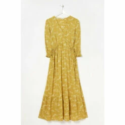 Fat Face FatFace Yellow Penryn Painted Bird Midi Dress 9 Fat Face FatFace Yellow Penryn Painted Bird Midi Dress -FatFaceshop unnamed file 1602
