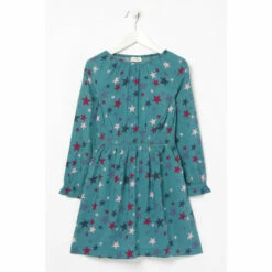 Fat Face FatFace Green Amelia Star Print Dress
