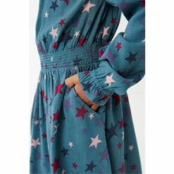 Fat Face FatFace Green Amelia Star Print Dress -FatFaceshop unnamed file 1611