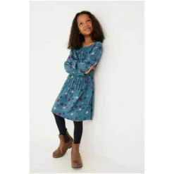 Fat Face FatFace Green Amelia Star Print Dress -FatFaceshop unnamed file 1612