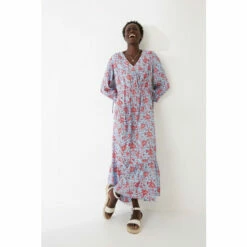 Fat Face FatFace Blue Penryn Floral Midi Dress