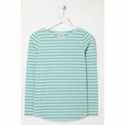 Fat Face FatFace Green Organic Cotton Breton T-Shirt -FatFaceshop unnamed file 162