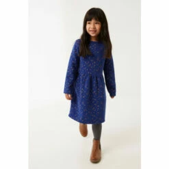 Fat Face Blue Star Sweat Dress
