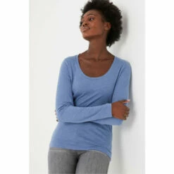 Fat Face FatFace Blue Kelly Organic Cotton Top