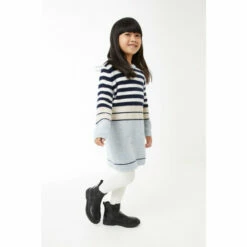 Fat Face FatFace Blue Stripe Knitted Dress