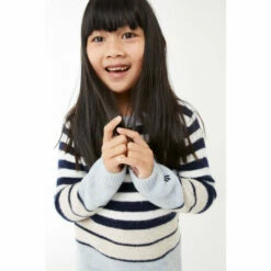 Fat Face FatFace Blue Stripe Knitted Dress -FatFaceshop unnamed file 1651