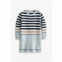 Fat Face FatFace Blue Stripe Knitted Dress -FatFaceshop unnamed file 1653