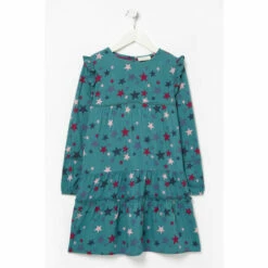 Fat Face FatFace Green Grace Star Print Dress