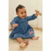 Fat Face FatFace Baby Crew Button Front Dress Denim