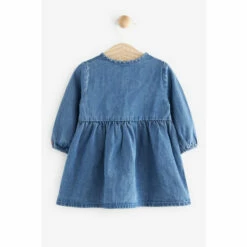 Fat Face FatFace Baby Crew Button Front Dress Denim -FatFaceshop unnamed file 1662