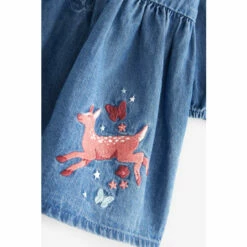 Fat Face FatFace Baby Crew Button Front Dress Denim -FatFaceshop unnamed file 1663