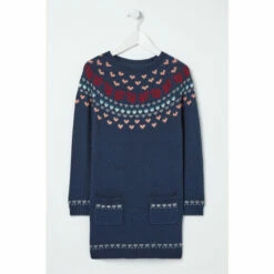 Fat Face FatFace Blue Squirrel Yoke Dress -FatFaceshop unnamed file 1691