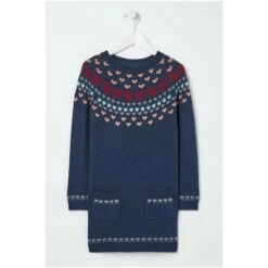 Fat Face FatFace Blue Squirrel Yoke Dress -FatFaceshop unnamed file 1692