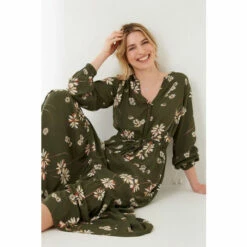 Fat Face FatFace Green Joyce Blossom Maxi Dress -FatFaceshop unnamed file 1700