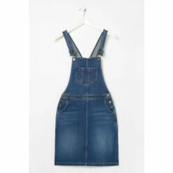 Fat Face FatFace Blue Lulu Denim Pinafore Dress -FatFaceshop unnamed file 1712