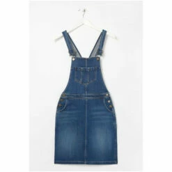 Fat Face FatFace Blue Lulu Denim Pinafore Dress -FatFaceshop unnamed file 1713