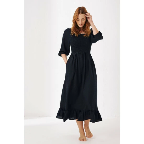 unnamed-file-1765.jpg Fat Face FatFace Adele Black Shirred Midi Dress -FatFaceshop unnamed file 1765
