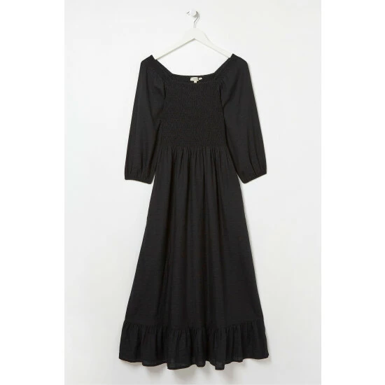 unnamed-file-1768.jpg Fat Face FatFace Adele Black Shirred Midi Dress -FatFaceshop unnamed file 1768